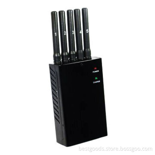 Power portable cell phone signal jammer